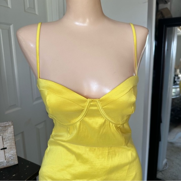 LULU’S BRILLIANT FLIRT TAFFETA BUSTIER MINI BODYCON DRESS - Picture 7 of 14